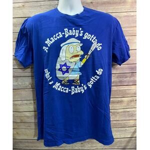Rugrats Macca-Baby T-Shirt Size Large Black BoxLunch Exclusive Israel Graphic